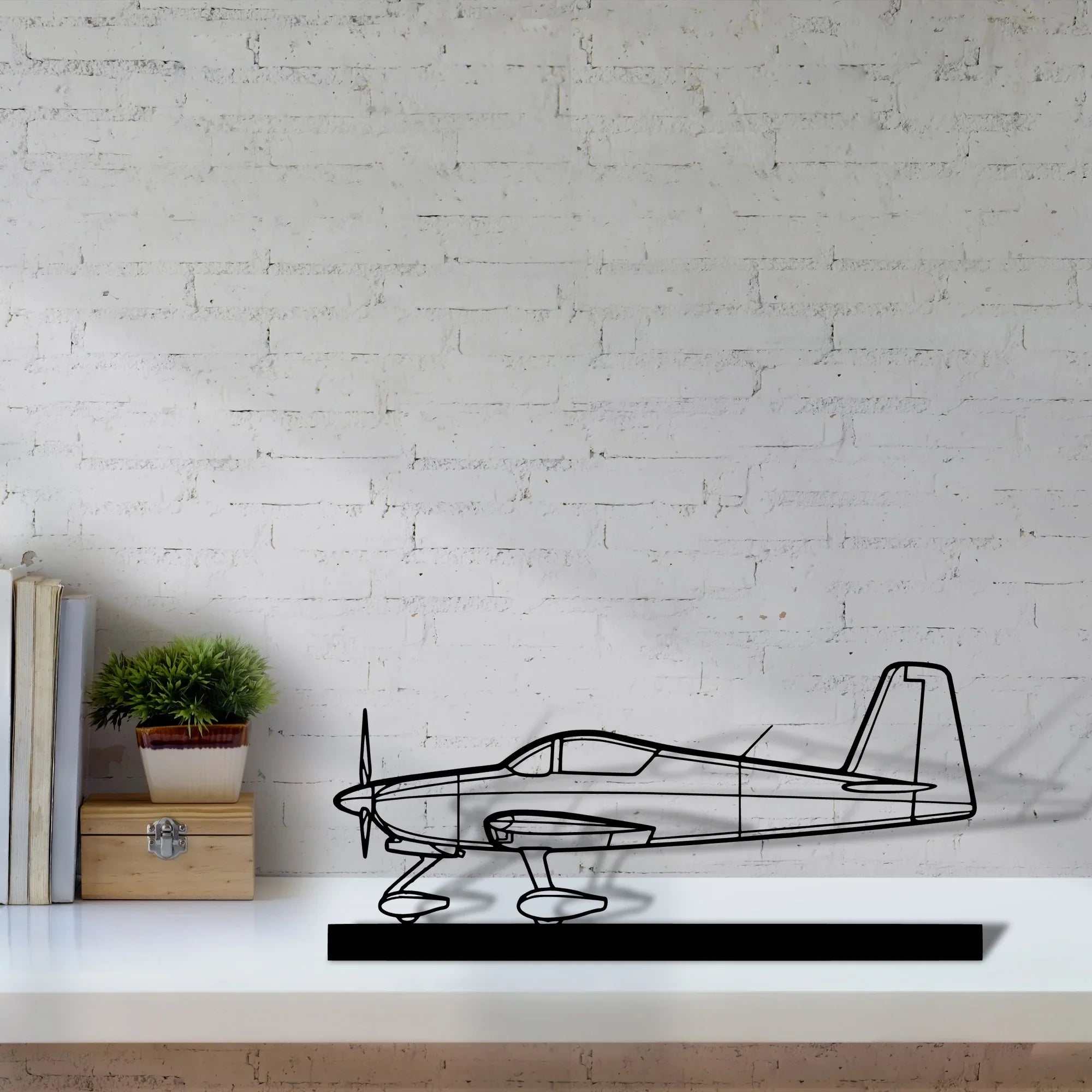 rv-7 Silhouette Metal Art Stand - Turbo Silhouette