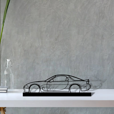 rx7-r1 Silhouette Metal Art Stand - Turbo Silhouette