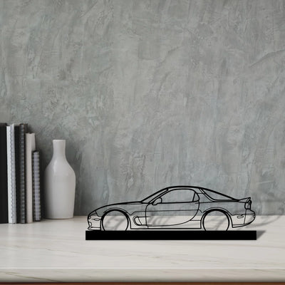 rx7-r1 Silhouette Metal Art Stand - Turbo Silhouette