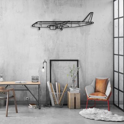 S-211 Classic Aircraft Silhouette Metal Wall Art - Aviation Hangar Decor