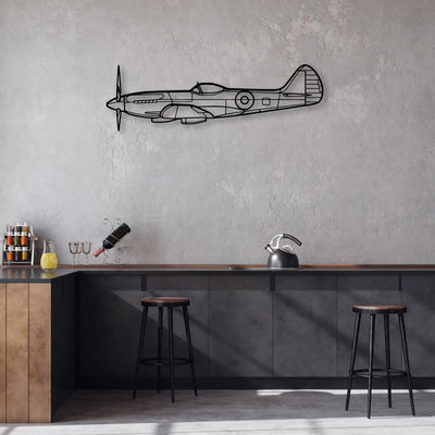 S-2T Classic Aircraft Silhouette Metal Wall Art - Aviation Hangar Decor