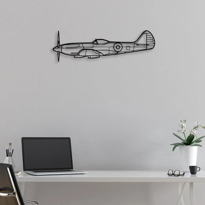 S-2T Classic Aircraft Silhouette Metal Wall Art - Aviation Hangar Decor