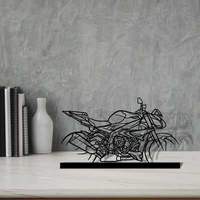 s1000r Silhouette Metal Art Stand - Turbo Silhouette
