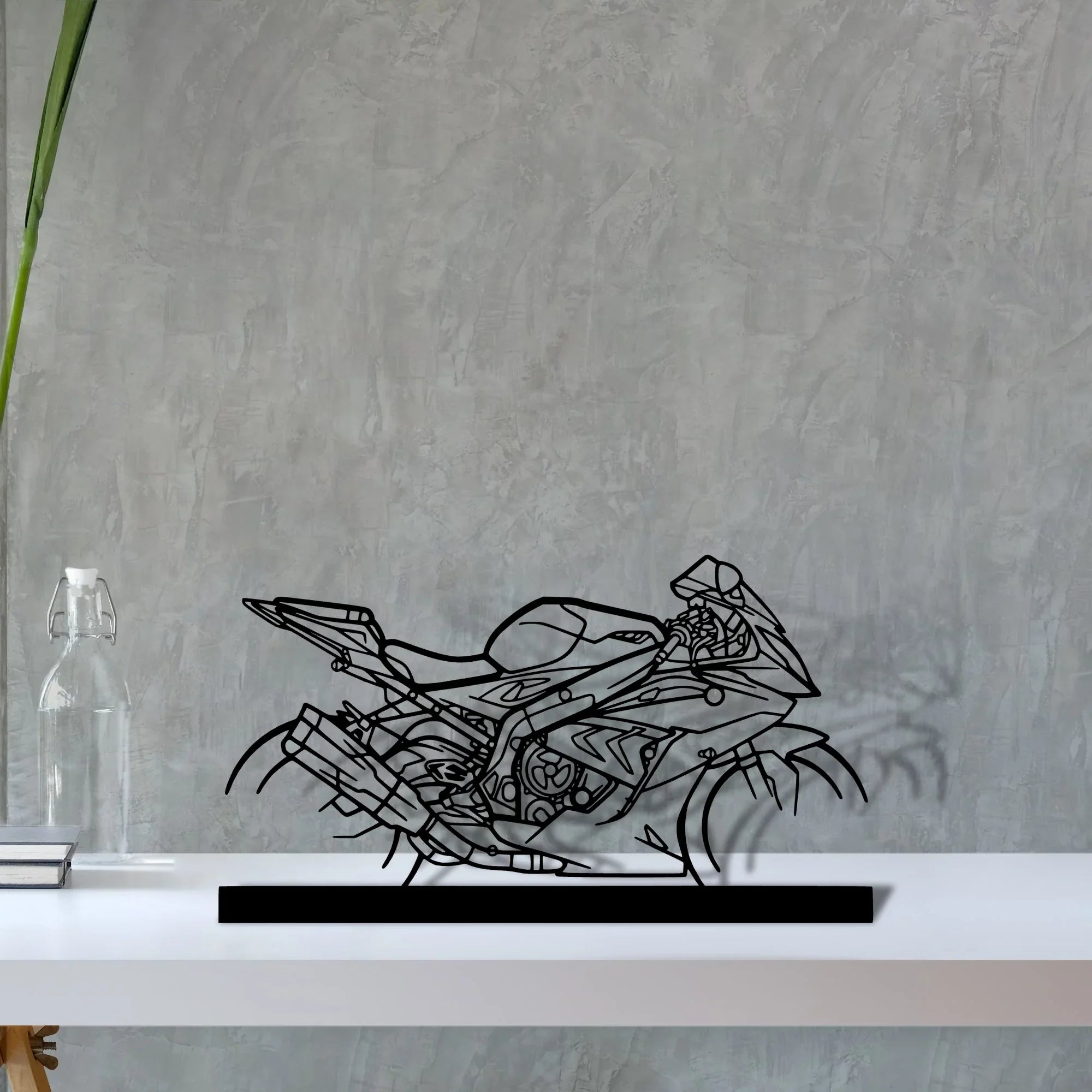 s1000rr Silhouette Metal Art Stand - Turbo Silhouette