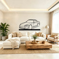 S2000 Hard Top Angle Silhouette Metal Art Stand - Classic Car Garage Decor