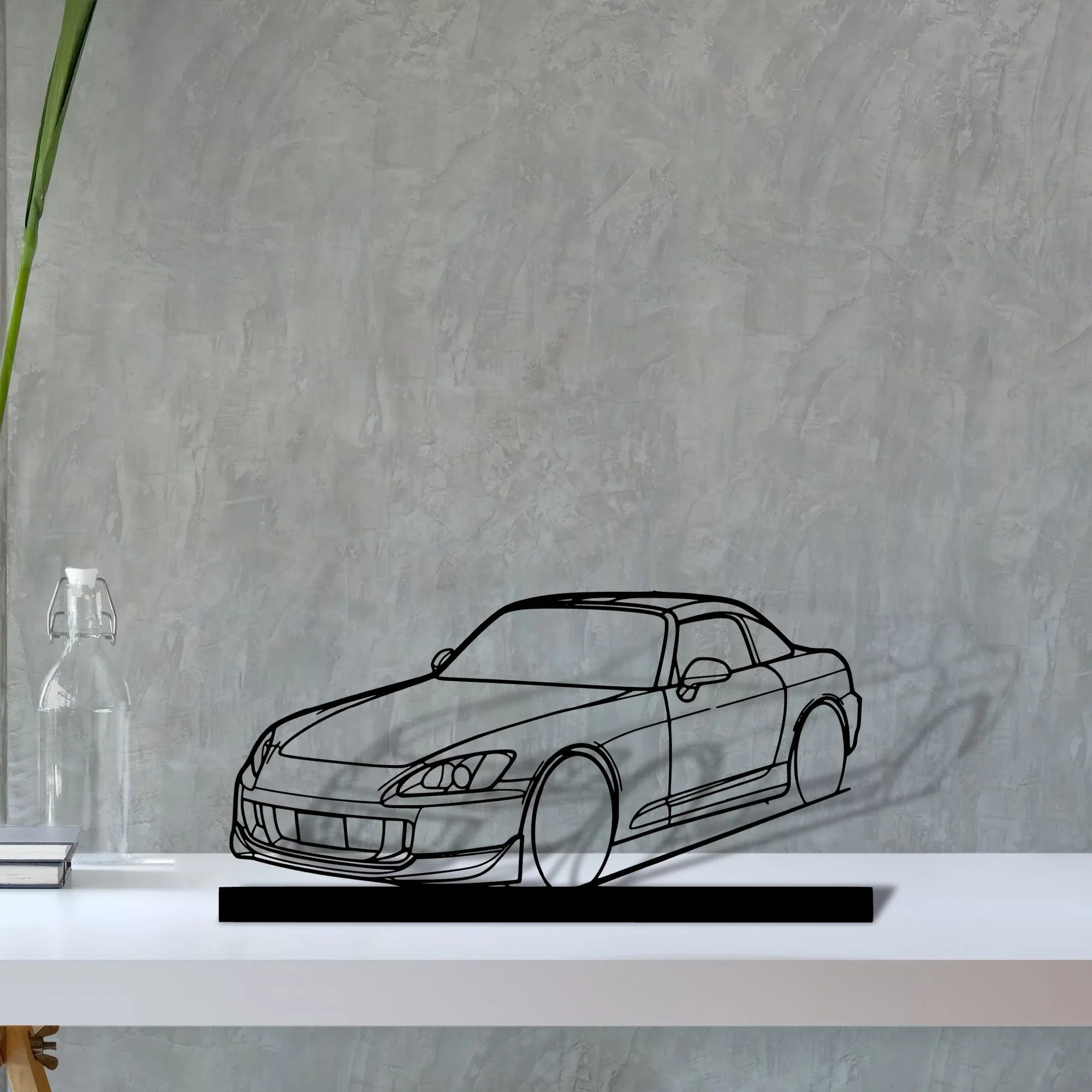 s2000-hard Silhouette Metal Art Stand - Turbo Silhouette