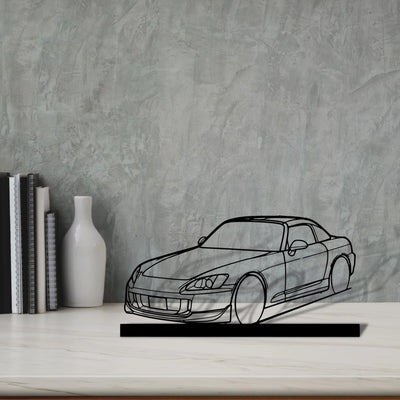 s2000-hard Silhouette Metal Art Stand - Turbo Silhouette