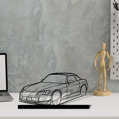 s2000-hard Silhouette Metal Art Stand - Turbo Silhouette