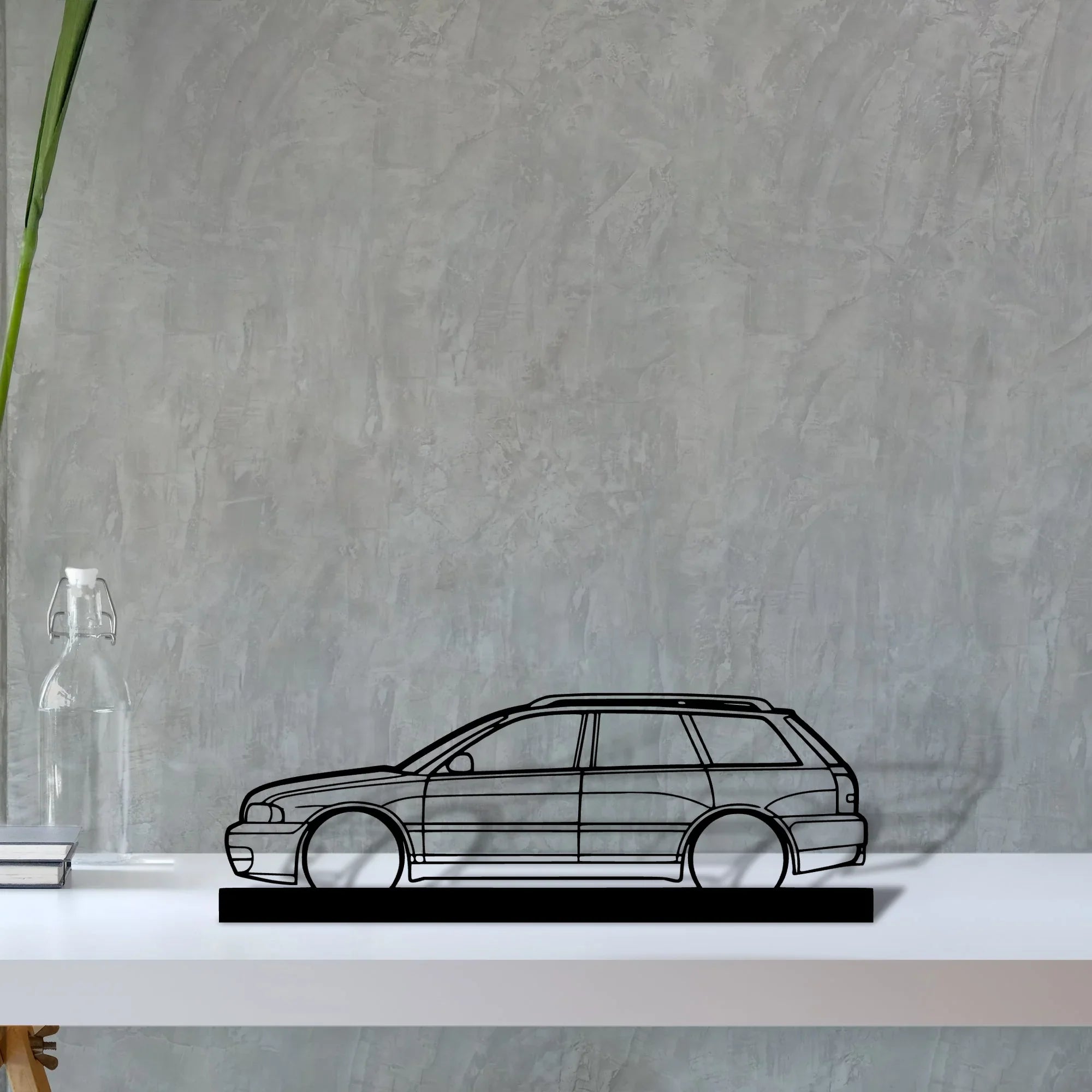 s4-avant-b5 Silhouette Metal Art Stand - Turbo Silhouette