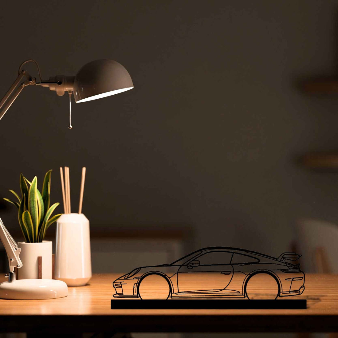 911 GT3 Model 992.2 Silhouette Metal Art Stand