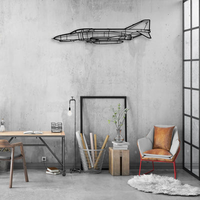 Spitfire MK IX-2 Classic Aircraft Silhouette Metal Wall Art - Aviation Hangar Decor
