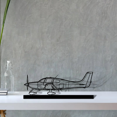 sr22-2 Silhouette Metal Art Stand - Turbo Silhouette