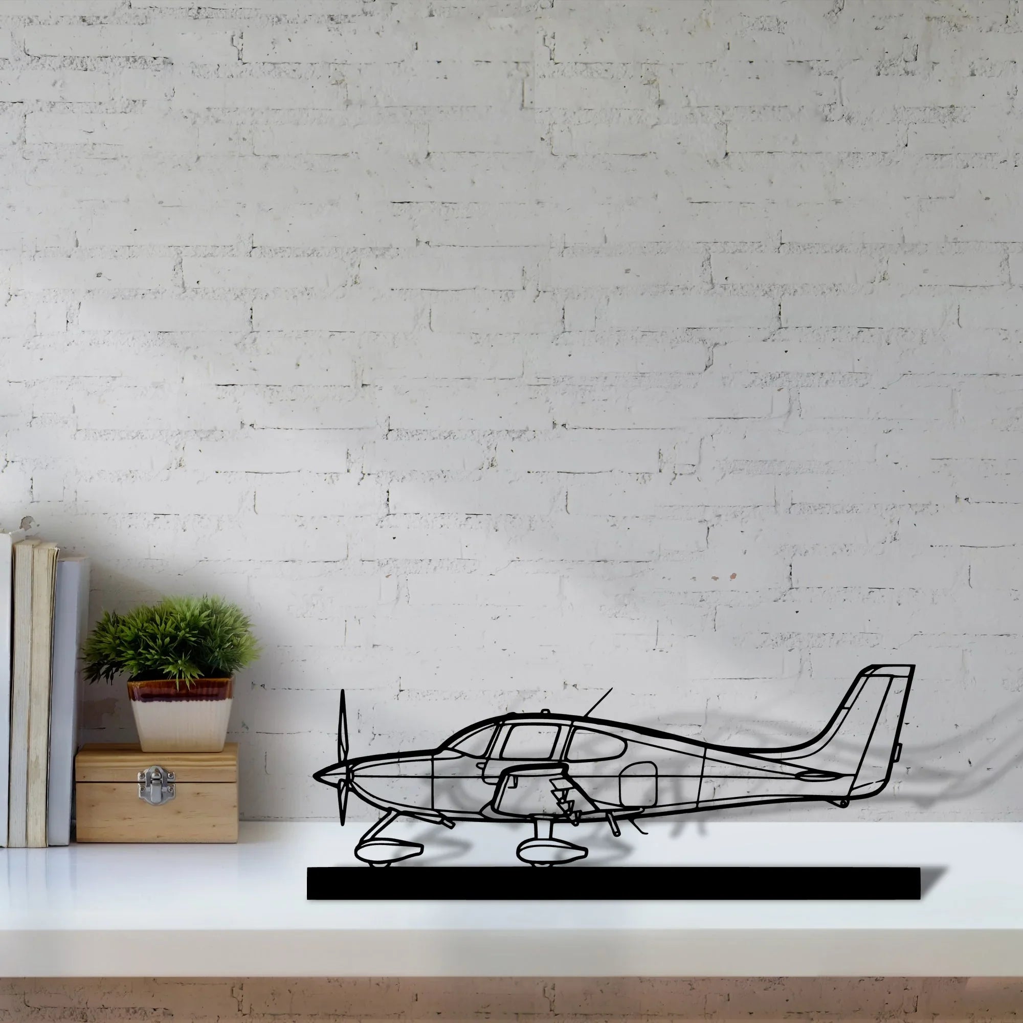 sr22-2 Silhouette Metal Art Stand - Turbo Silhouette