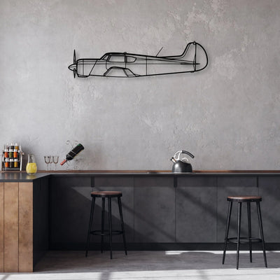 SR22T Gts Classic Aircraft Silhouette Metal Wall Art - Aviation Hangar Decor