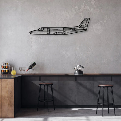 Stearman 75 Classic Aircraft Silhouette Metal Wall Art - Aviation Hangar Decor