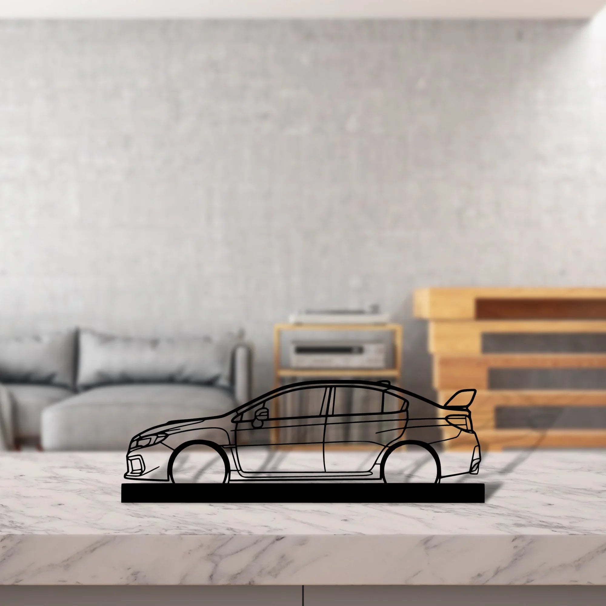 sti-va Silhouette Metal Art Stand - Turbo Silhouette