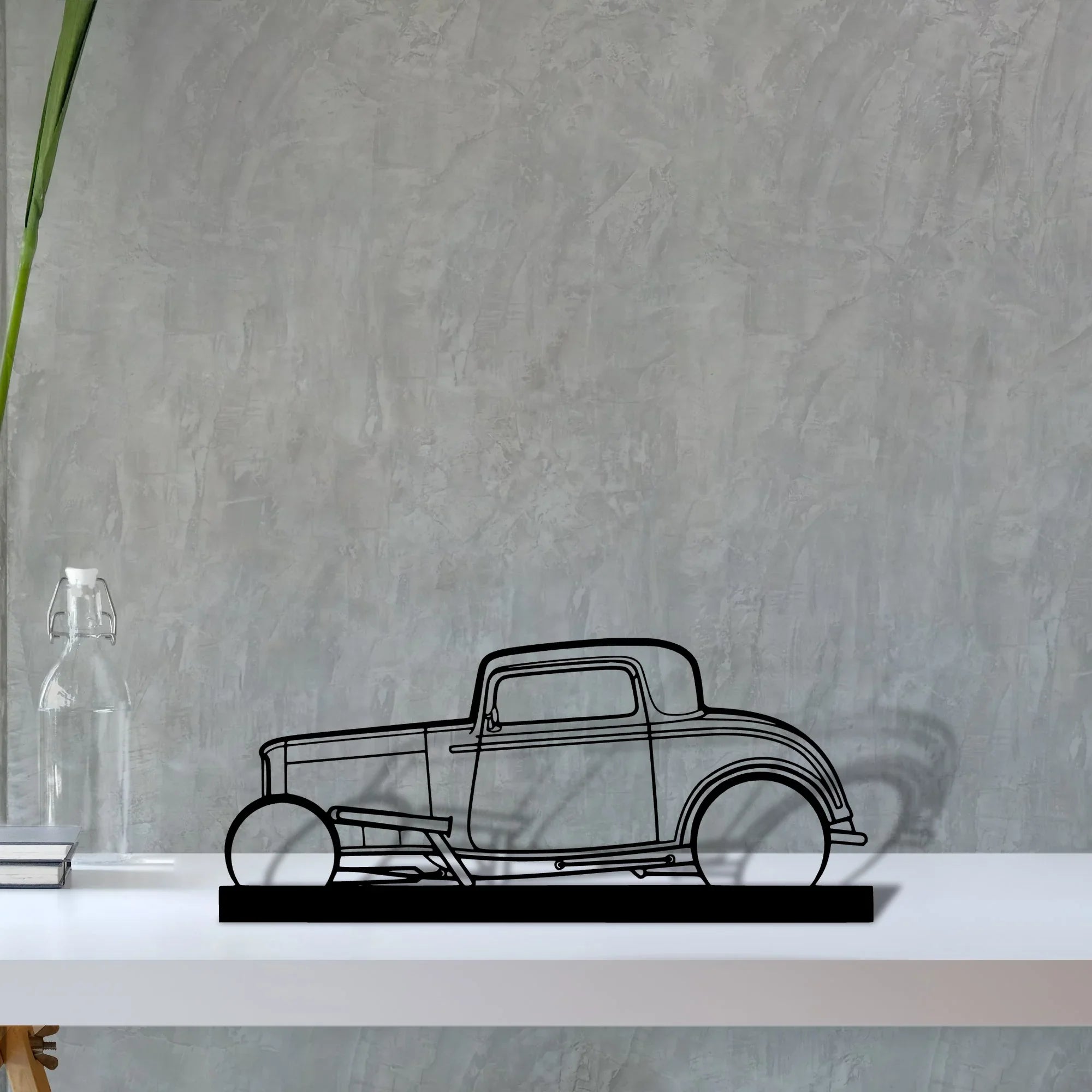 street-rod-1932 Silhouette Metal Art Stand - Turbo Silhouette