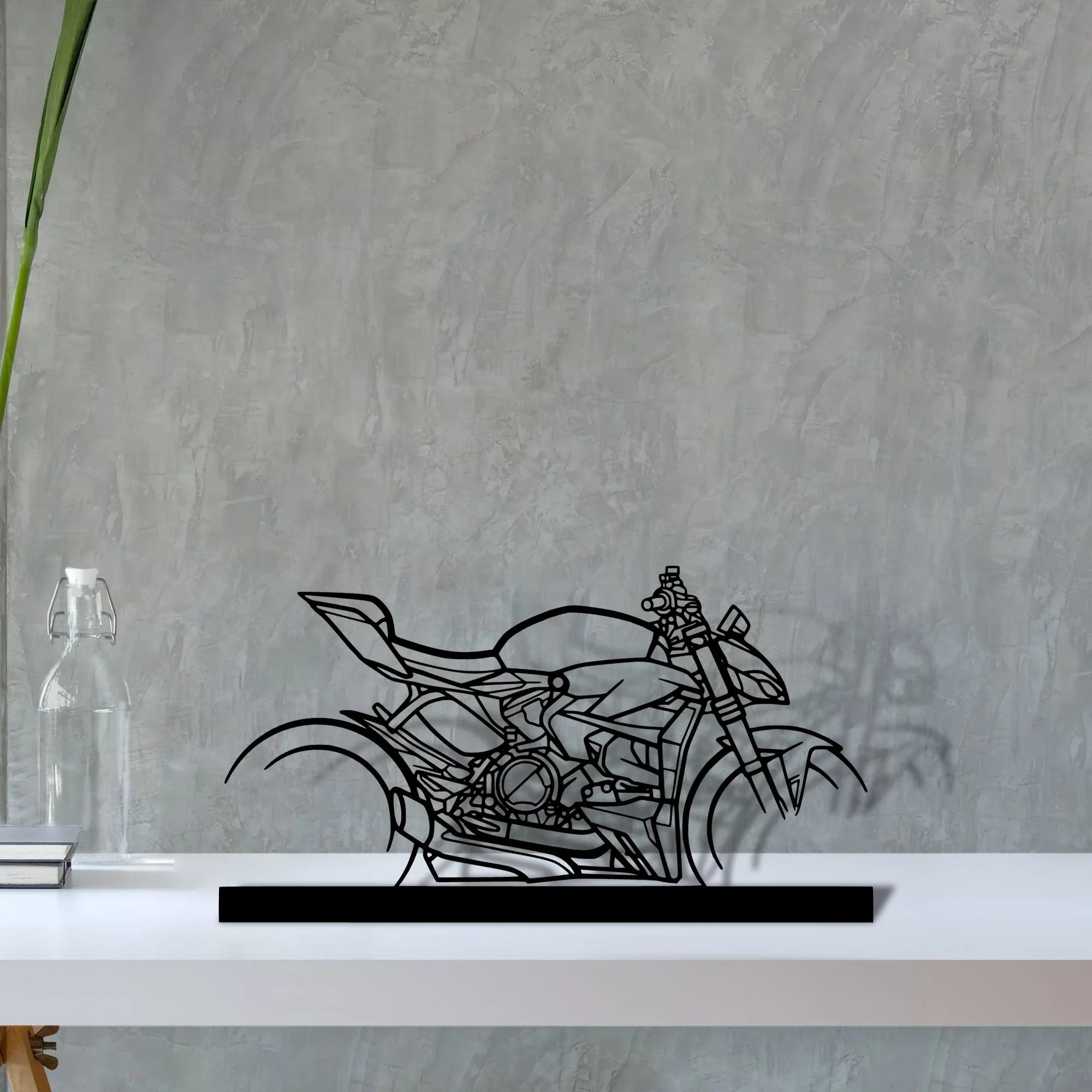 streetfighter-v2-2023 Silhouette Metal Art Stand - Turbo Silhouette