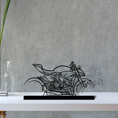 streetfighter-v2-2023 Silhouette Metal Art Stand - Turbo Silhouette
