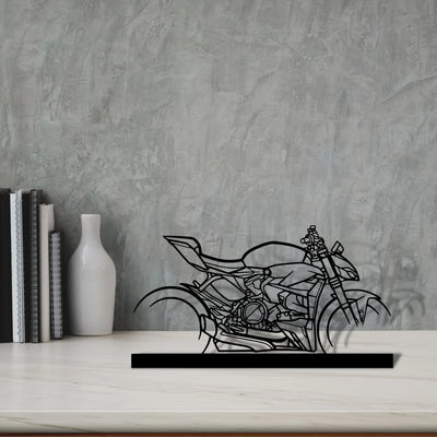 streetfighter-v2-2023 Silhouette Metal Art Stand - Turbo Silhouette