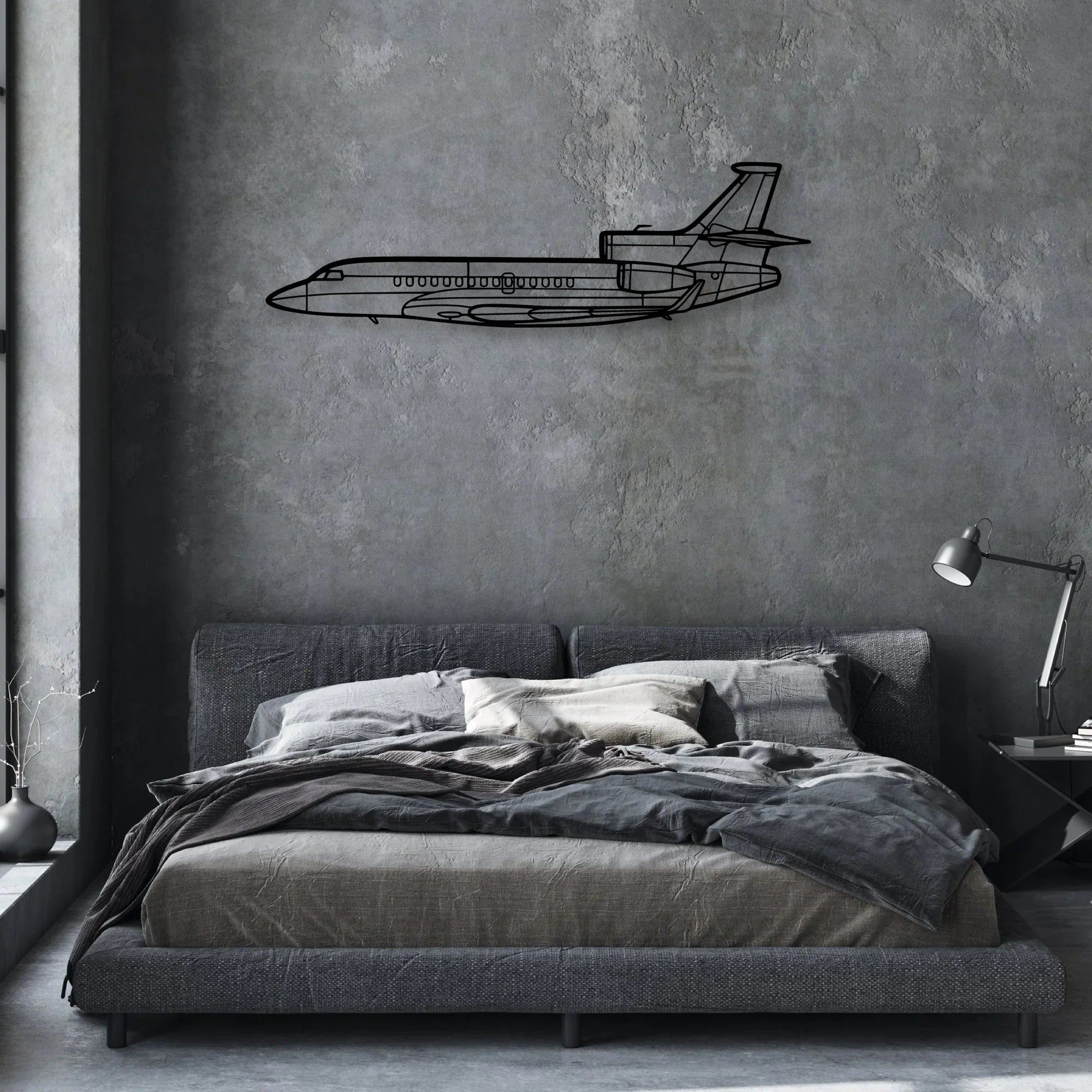 Super Scorpion Classic Aircraft Silhouette Metal Wall Art - Aviation Hangar Decor