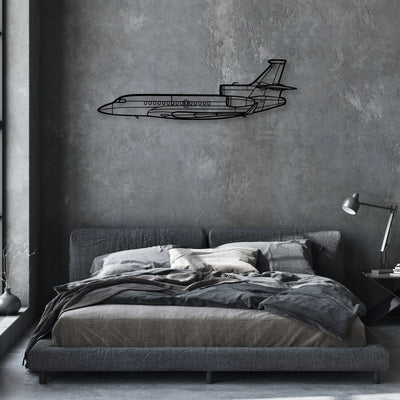 Super Scorpion Classic Aircraft Silhouette Metal Wall Art - Aviation Hangar Decor