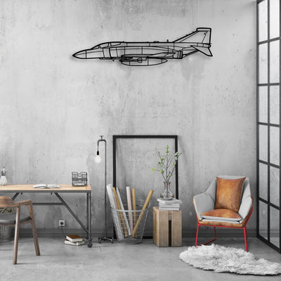 T-34A Mentor Classic Aircraft Silhouette Metal Wall Art - Aviation Hangar Decor