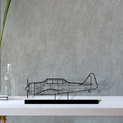 t-6g-texan-2 Silhouette Metal Art Stand - Turbo Silhouette