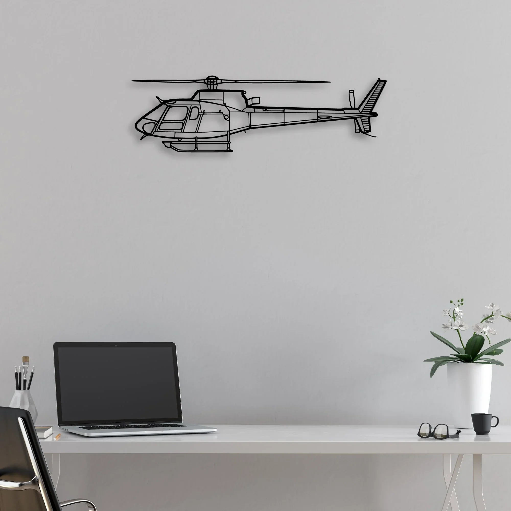 T-6G Texan 2 Classic Aircraft Silhouette Metal Wall Art - Aviation Hangar Decor