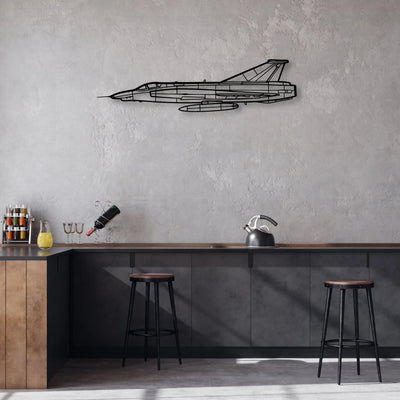 T-7 Red Hawk Classic Aircraft Silhouette Metal Wall Art - Aviation Hangar Decor