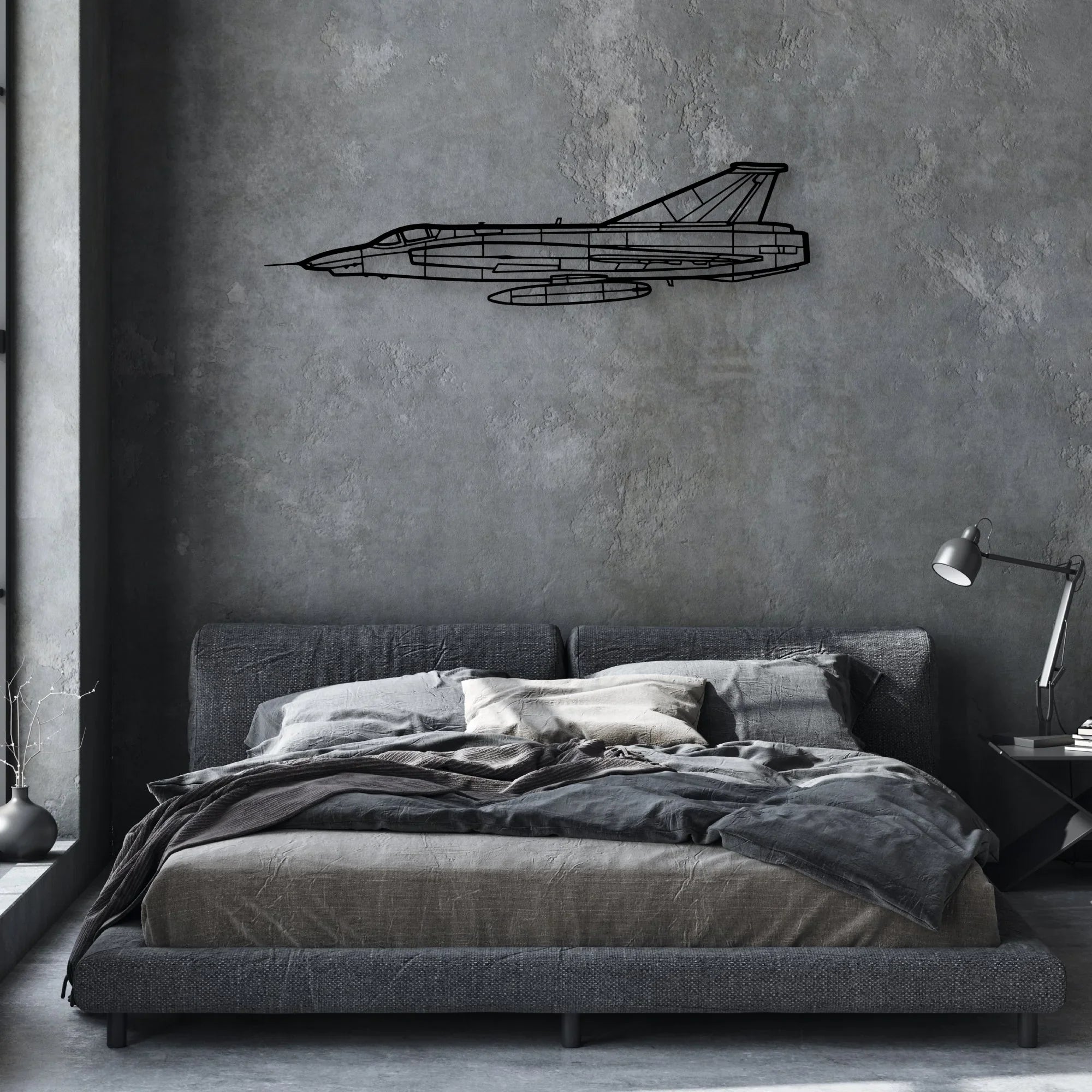 T-7 Red Hawk Classic Aircraft Silhouette Metal Wall Art - Aviation Hangar Decor