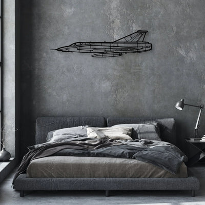 T-7 Red Hawk Classic Aircraft Silhouette Metal Wall Art - Aviation Hangar Decor