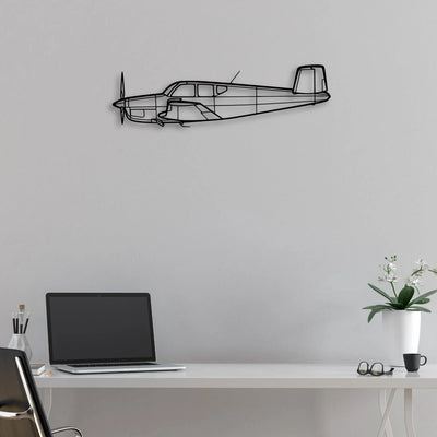TA-152H 1 Classic Aircraft Silhouette Metal Wall Art - Aviation Hangar Decor