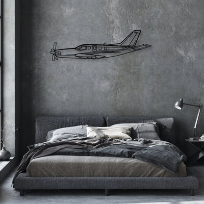 TBM-2 Classic Aircraft Silhouette Metal Wall Art - Aviation Hangar Decor