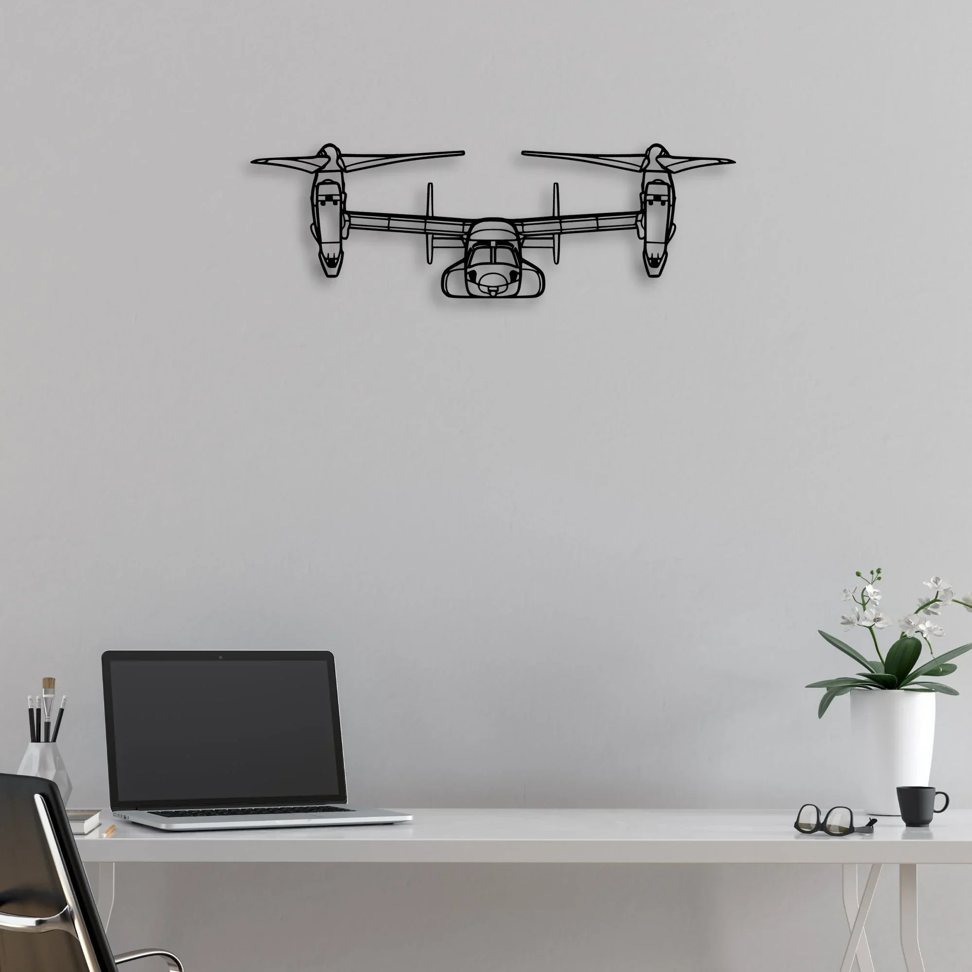 TBM-3N Avenger Classic Aircraft Silhouette Metal Wall Art - Aviation Hangar Decor