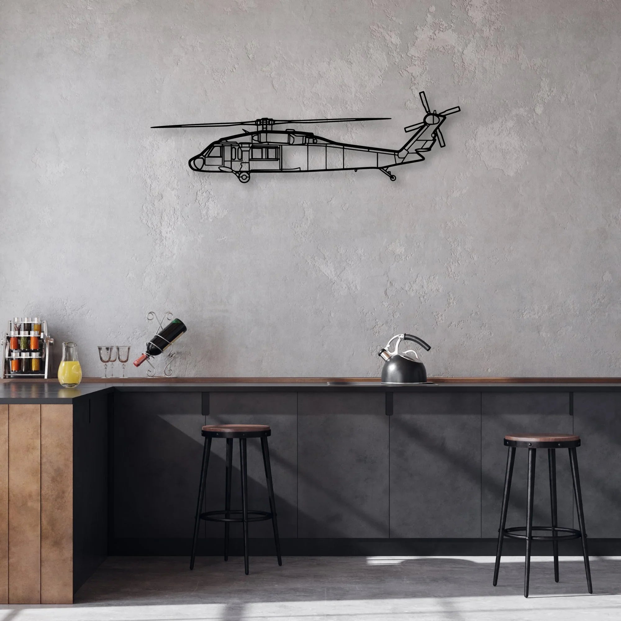 TBM-3N Classic Aircraft Silhouette Metal Wall Art - Aviation Hangar Decor