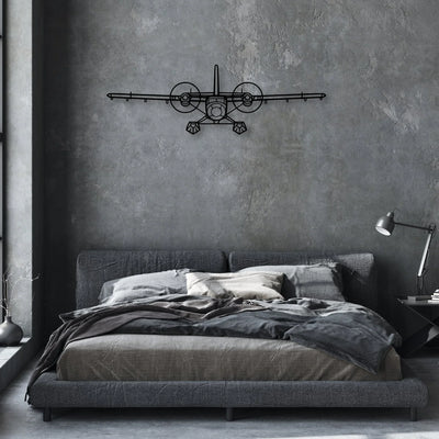 TBM-850 Classic Aircraft Silhouette Metal Wall Art - Aviation Hangar Decor