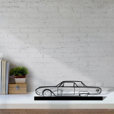 thunderbird-1961 Silhouette Metal Art Stand - Turbo Silhouette