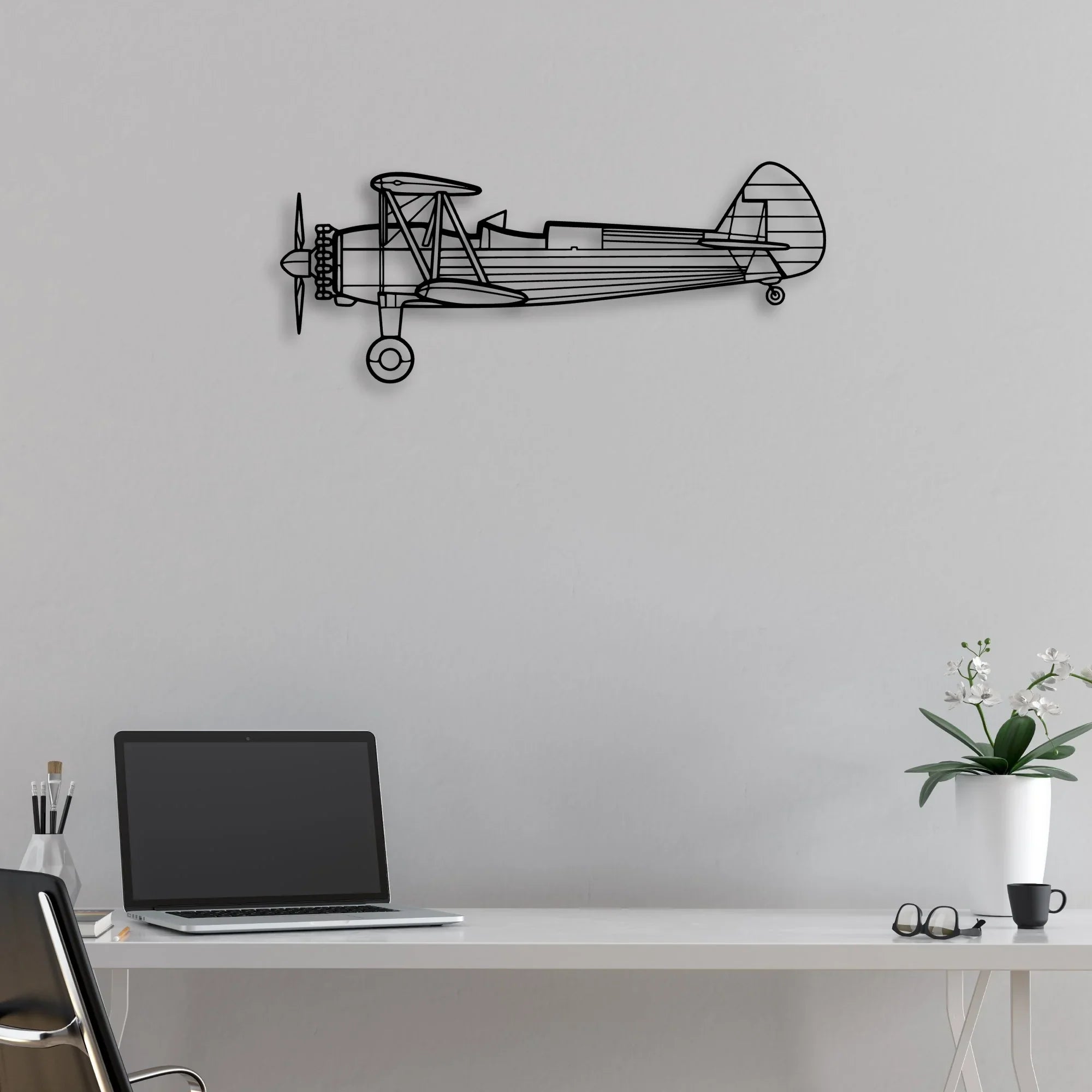 Tornado 11 Classic Aircraft Silhouette Metal Wall Art - Aviation Hangar Decor
