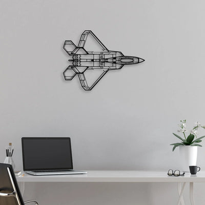 Tornado 2 Classic Aircraft Silhouette Metal Wall Art - Aviation Hangar Decor