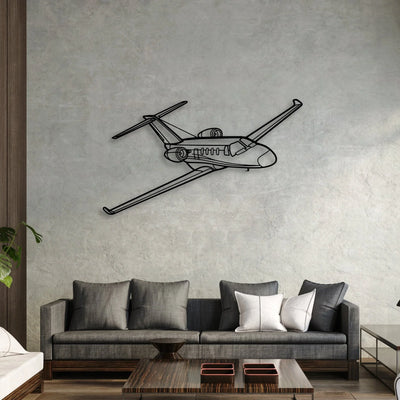 Tornado 5 Classic Aircraft Silhouette Metal Wall Art - Aviation Hangar Decor