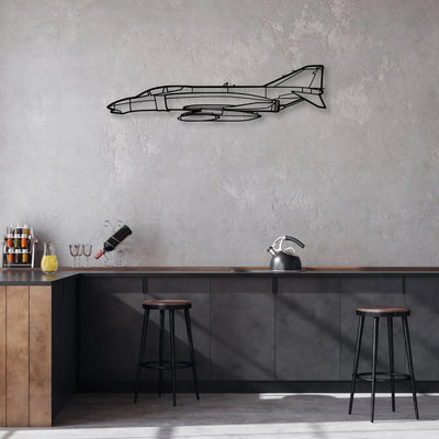 Tornado Classic Aircraft Silhouette Metal Wall Art - Aviation Hangar Decor