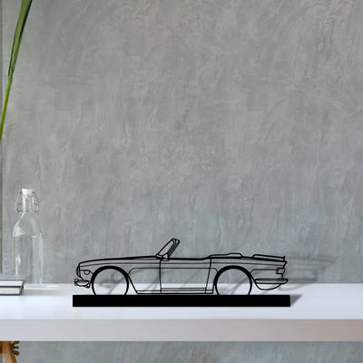 tr6-1974 Silhouette Metal Art Stand - Turbo Silhouette