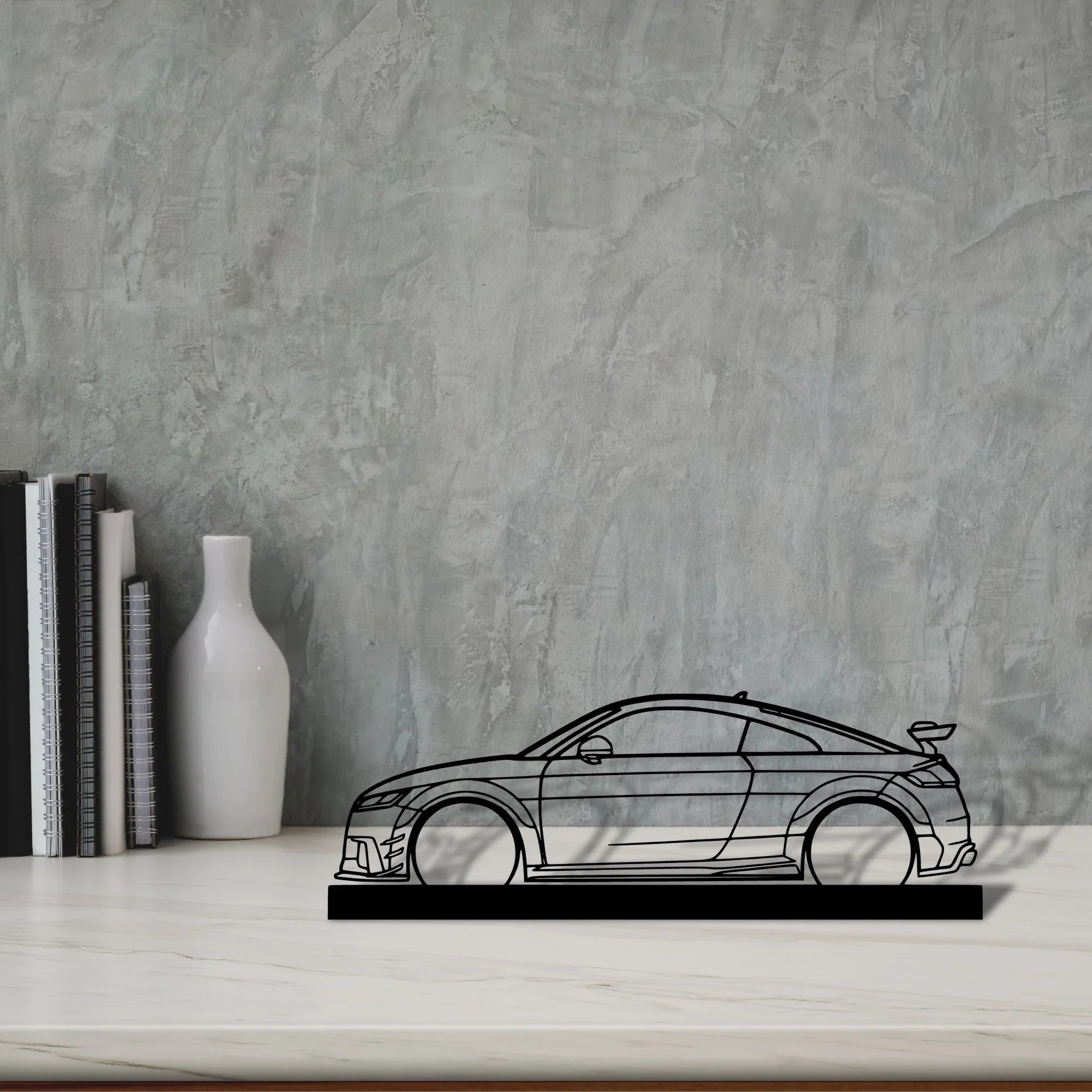 tt-rs-8s-2017 Silhouette Metal Art Stand - Turbo Silhouette