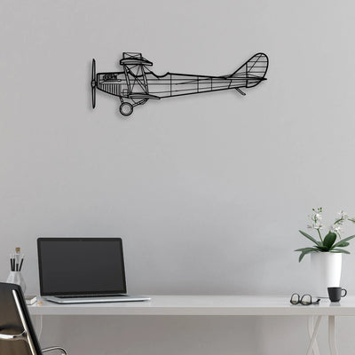 Typhoon Classic Aircraft Silhouette Metal Wall Art - Aviation Hangar Decor