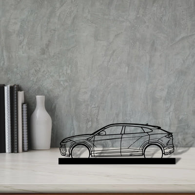 urus Silhouette Metal Art Stand - Turbo Silhouette
