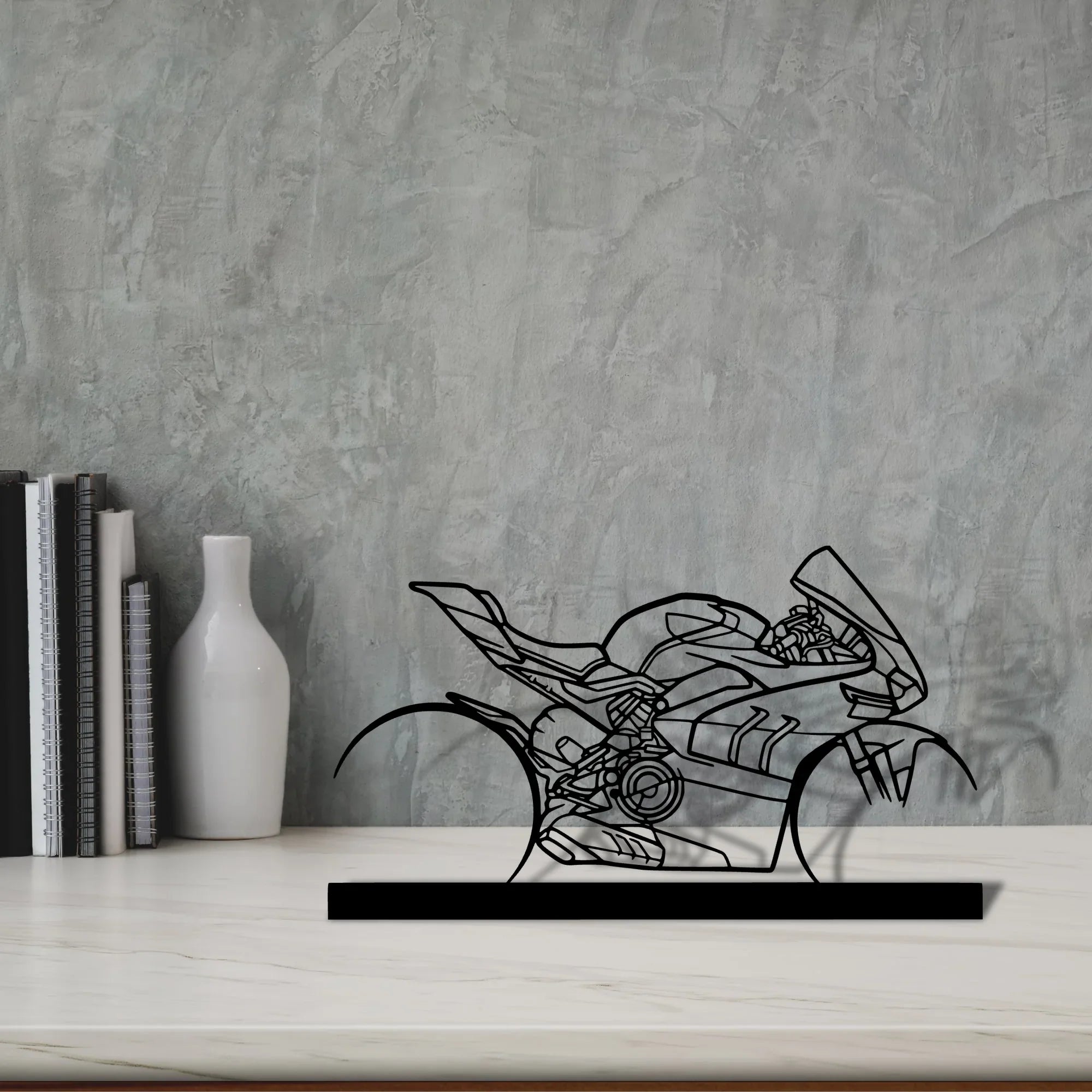 v4sp-2022 Silhouette Metal Art Stand - Turbo Silhouette