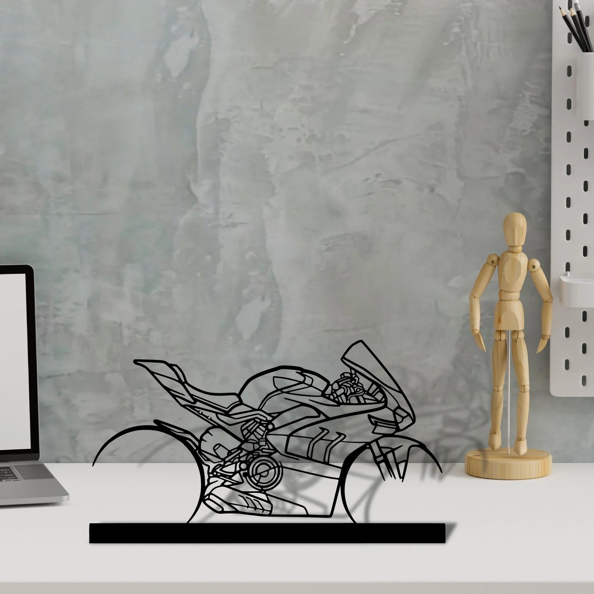 v4sp-2022 Silhouette Metal Art Stand - Turbo Silhouette