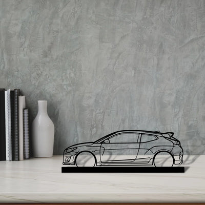 veloster-n Silhouette Metal Art Stand - Turbo Silhouette