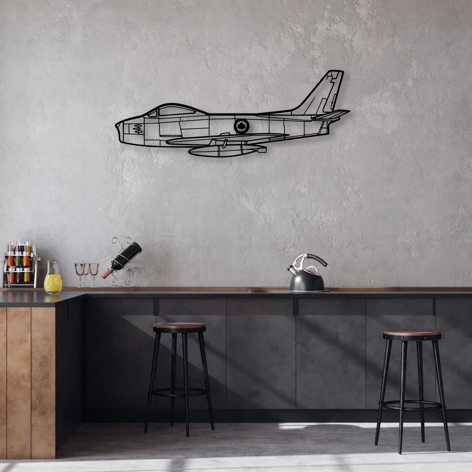 Viking 17 31A Classic Aircraft Silhouette Metal Wall Art - Aviation Hangar Decor